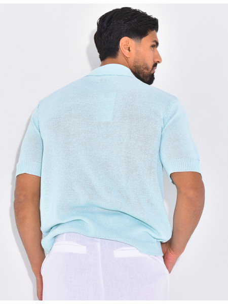 Polo manches courtes en maille