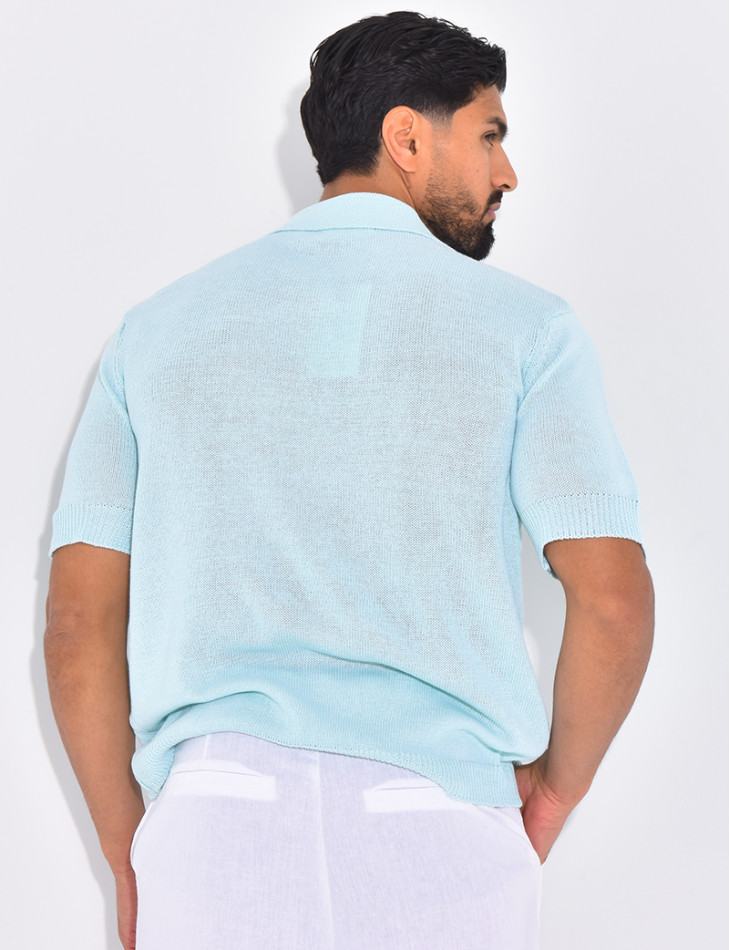 Polo manches courtes en maille