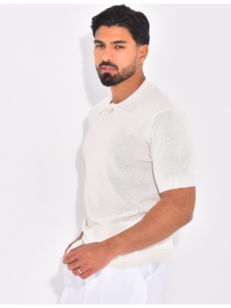 Polo manches courtes en maille
