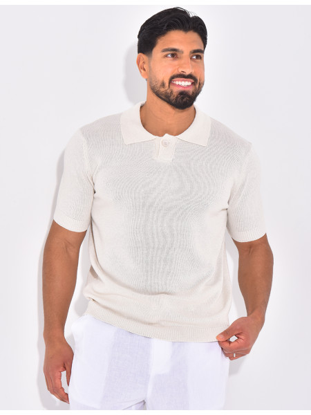 Polo manches courtes en maille
