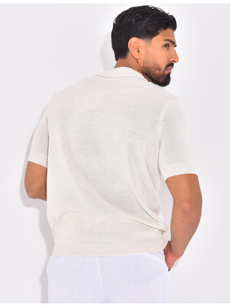Polo manches courtes en maille