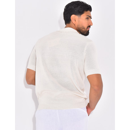 Polo manches courtes en maille