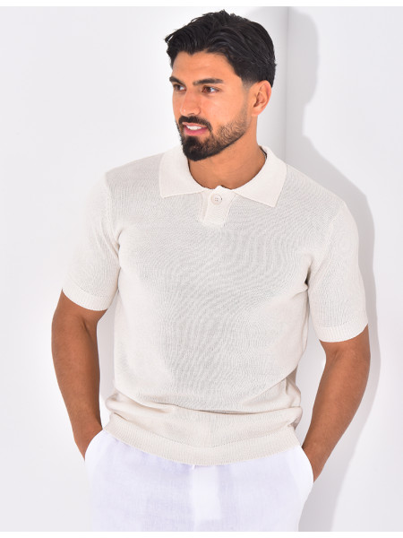 Polo manches courtes en maille