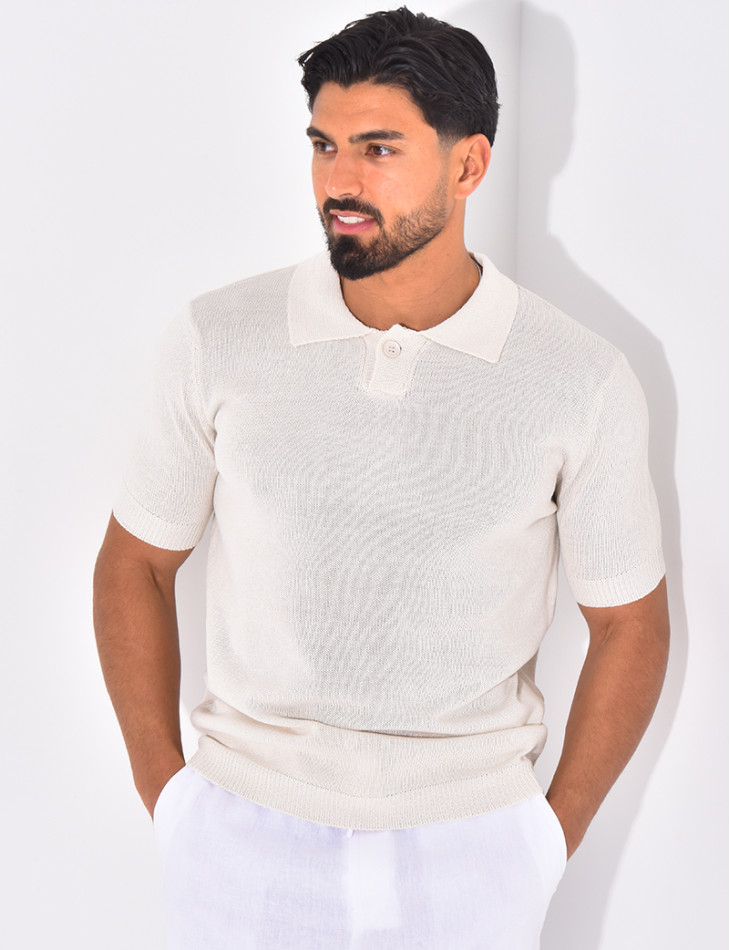Polo manches courtes en maille
