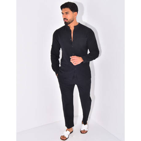 Ensemble en lin pantalon et chemise