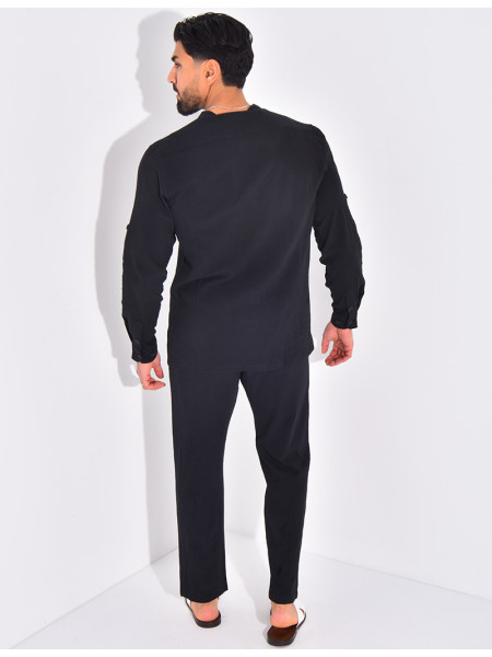 Ensemble en lin pantalon et chemise