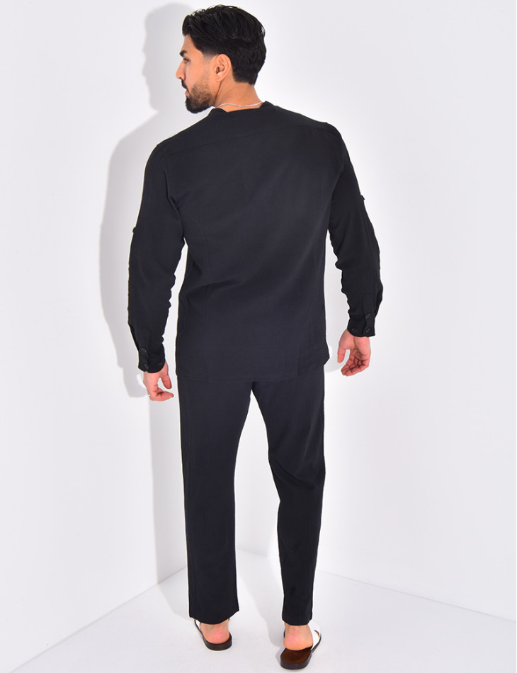 Ensemble en lin pantalon et chemise