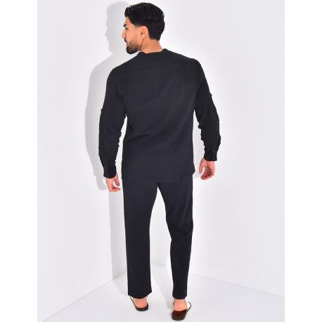 Ensemble en lin pantalon et chemise