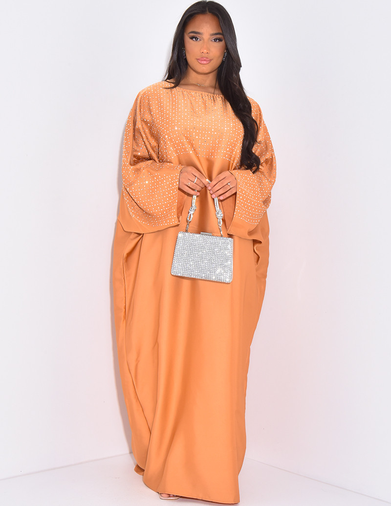 Loose-fitting abaya with...