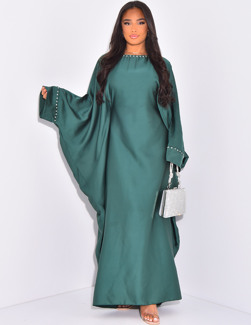 Abaya papillon à strass sur...