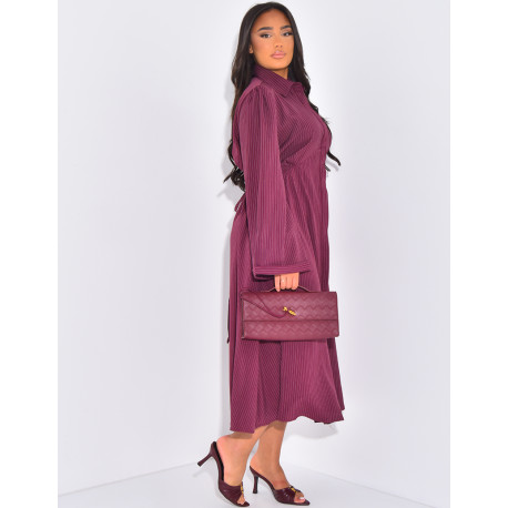 Striped shirt dress to tie in the back