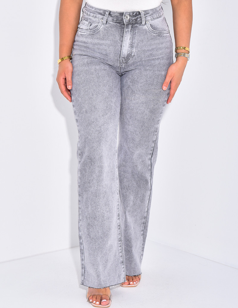 Jeans mit hoher Taille,...