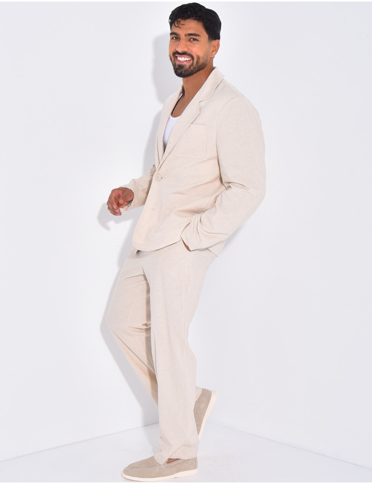 Linen suit set