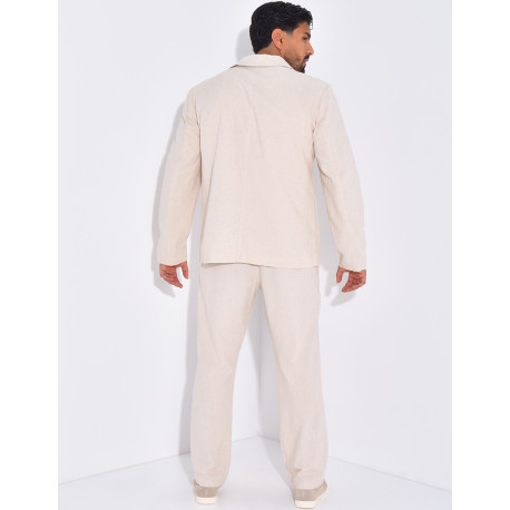 Linen suit set