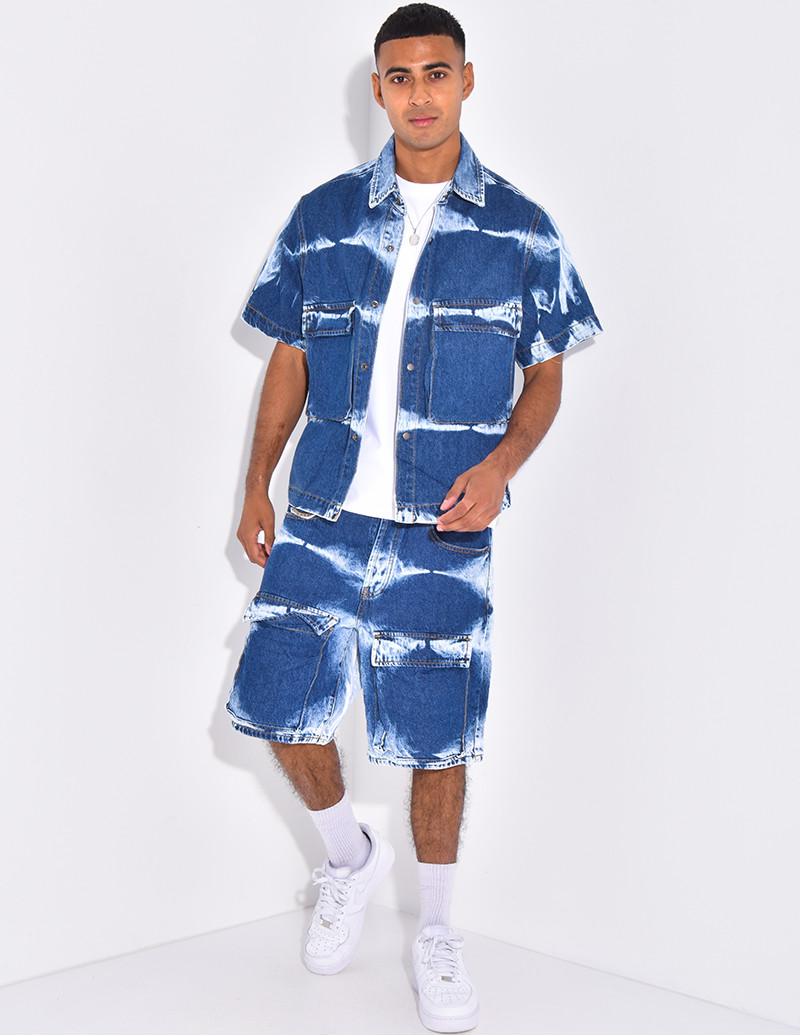 Ensemble en jeans short et...