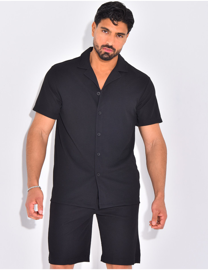 Ensemble plisé pantalon et chemise