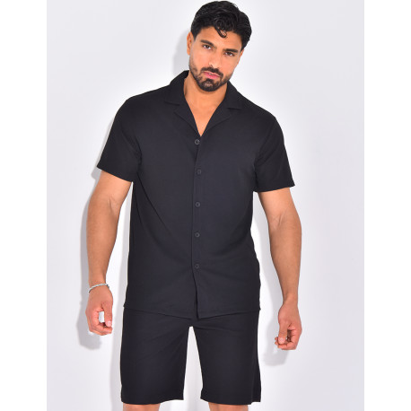 Ensemble plisé pantalon et chemise