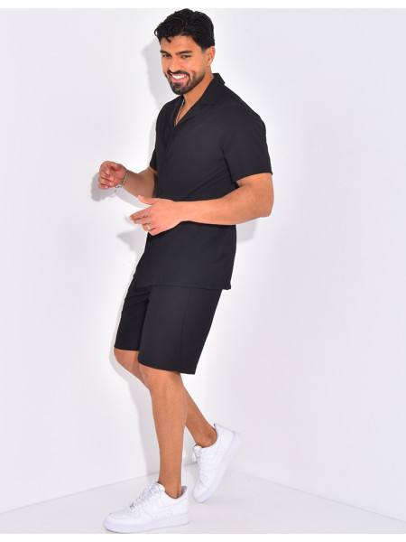 Ensemble plisé pantalon et chemise