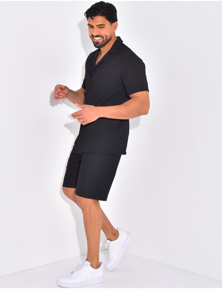 Ensemble plisé pantalon et chemise