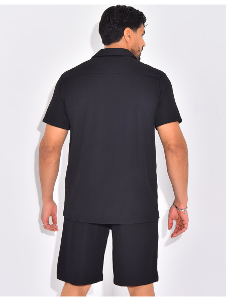 Ensemble plisé pantalon et chemise