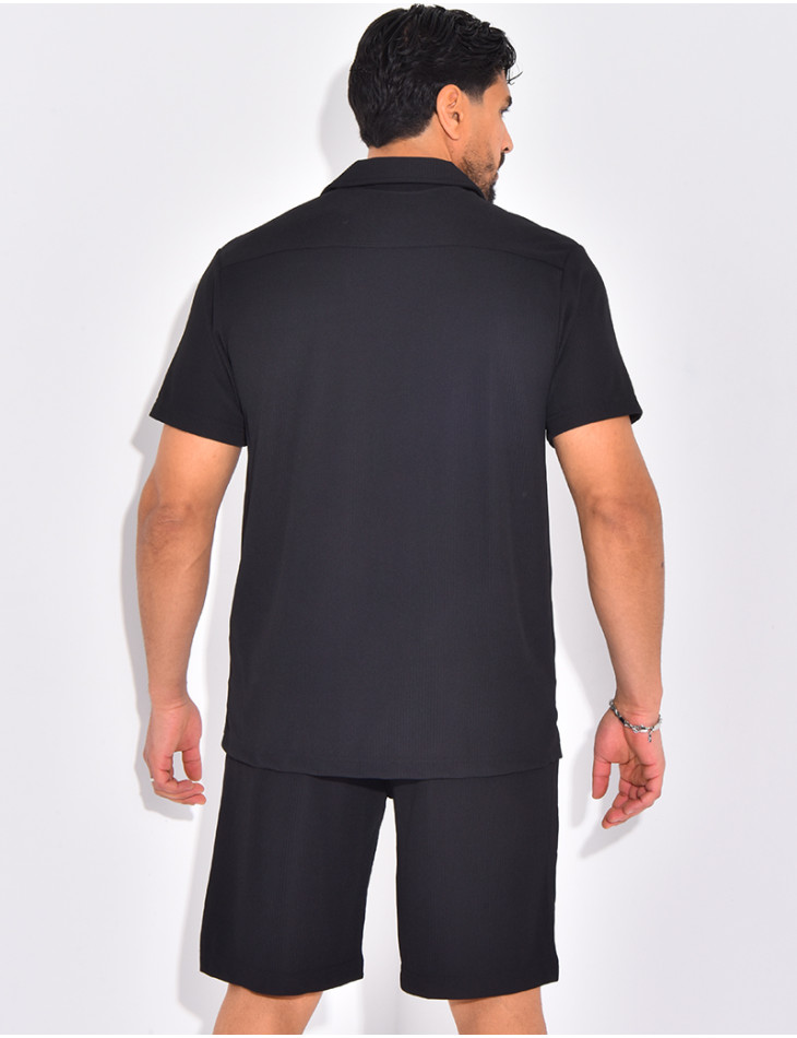 Ensemble plisé pantalon et chemise