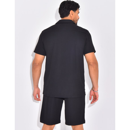 Ensemble plisé pantalon et chemise