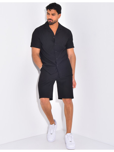 Ensemble plisé pantalon et chemise