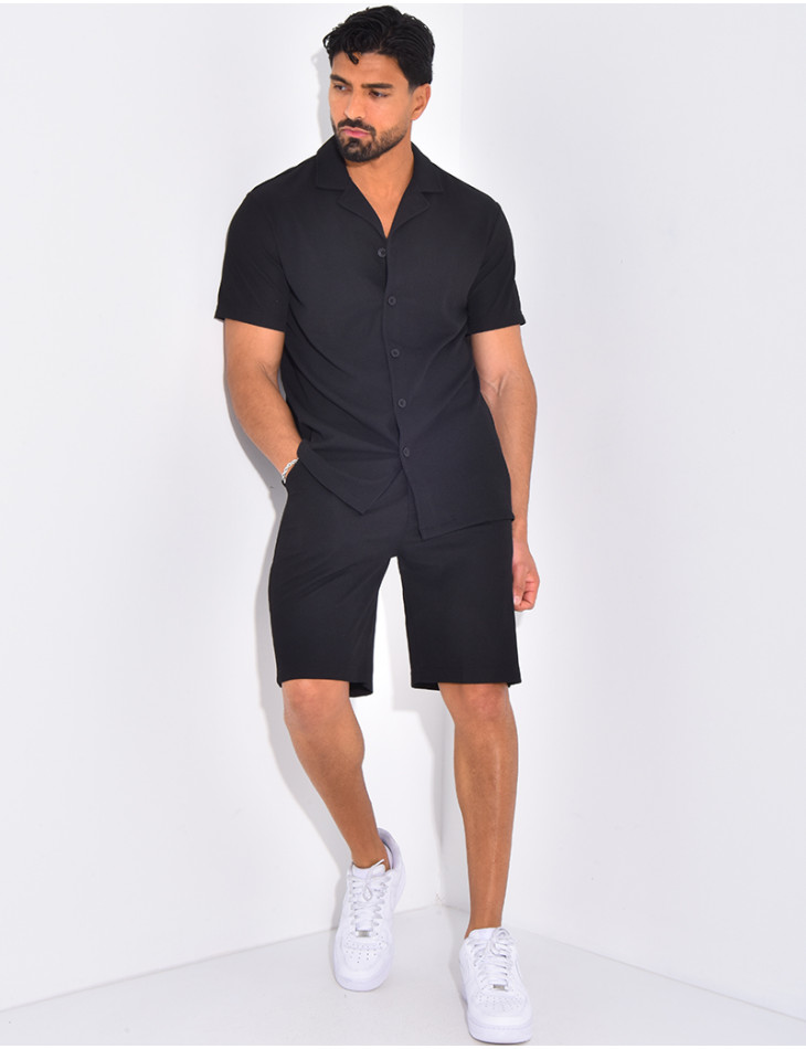 Ensemble plisé pantalon et chemise