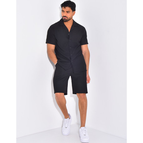 Ensemble plisé pantalon et chemise