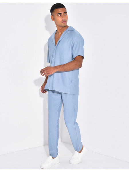 Ensemble plissé pantalon et chemise