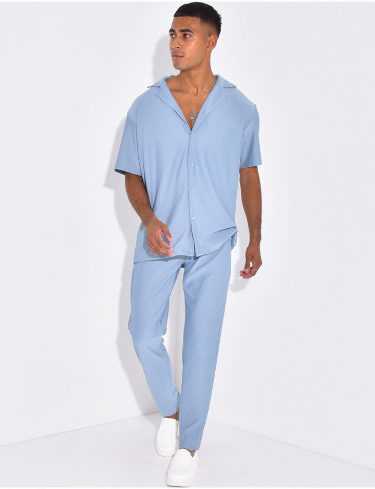 Ensemble plissé pantalon et chemise