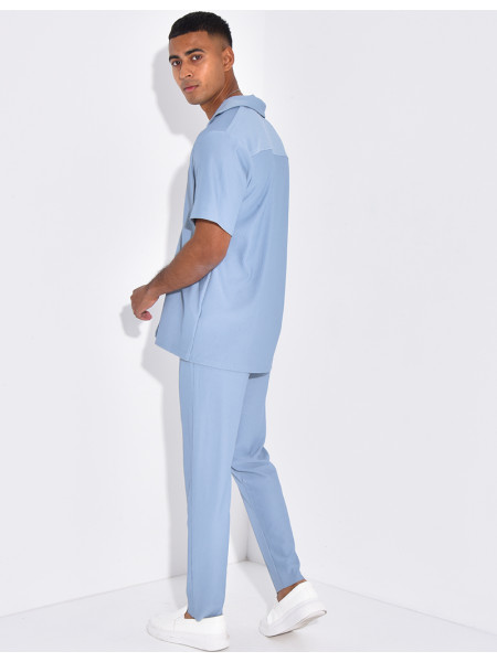Ensemble plissé pantalon et chemise