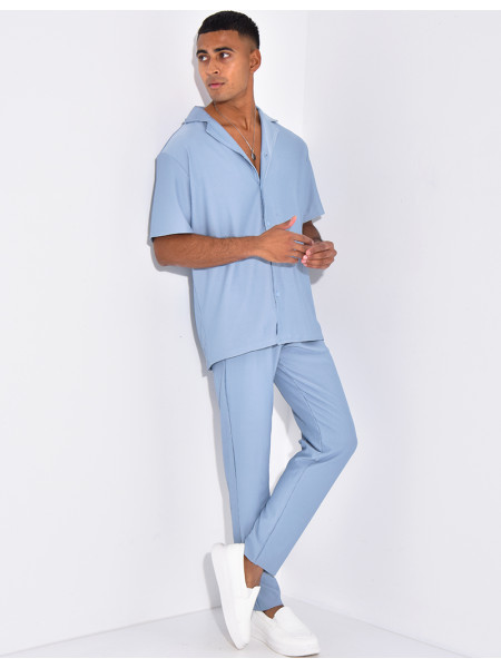Ensemble plissé pantalon et chemise