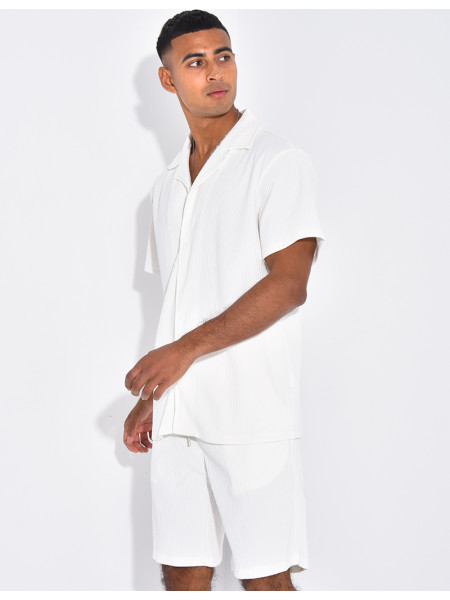 Ensemble plissé short et chemise