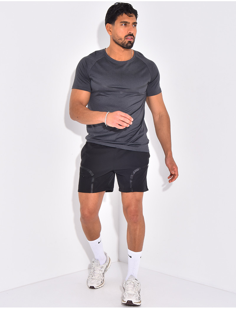 Sport Studio Seamless High-Stretch Sport Short Sleeve Top And Long Pants Set main image 0