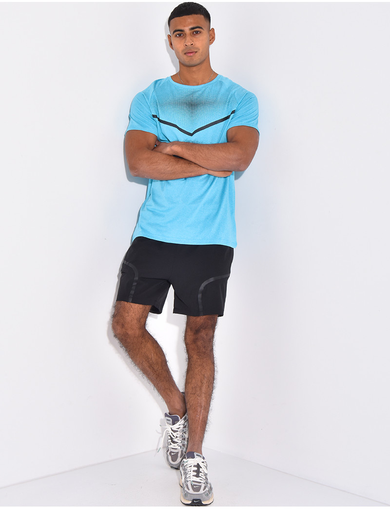 Sport Studio Seamless High-Stretch Sport Short Sleeve Top And Long Pants Set