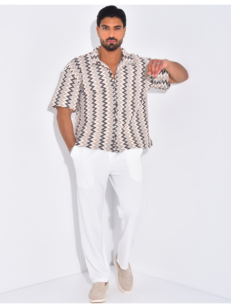 Chemise à motifs