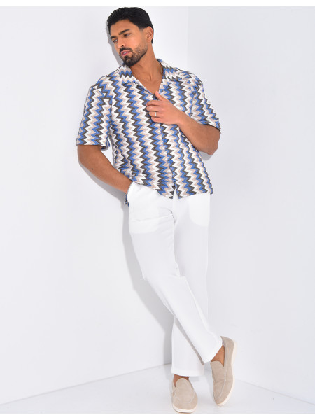 Chemise à motifs
