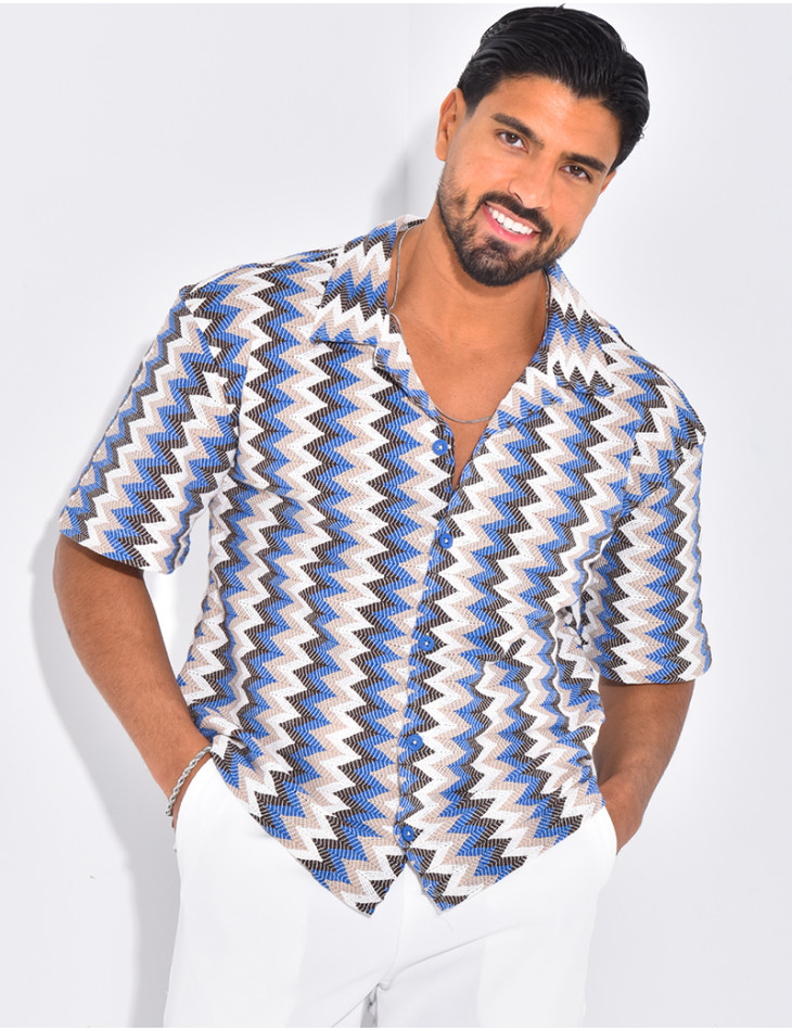 Chemise à motifs