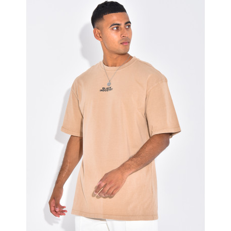 T-shirt à motifs "Black Industry"