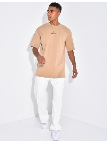 T-shirt à motifs "Black Industry"