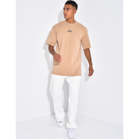 T-shirt à motifs "Black Industry"