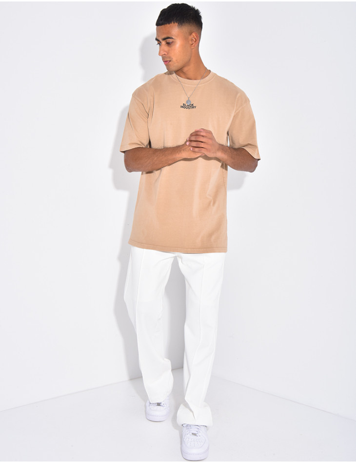 T-shirt à motifs "Black Industry"