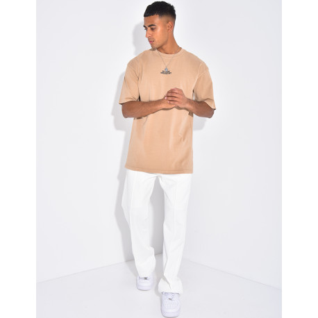 T-shirt à motifs "Black Industry"