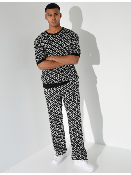 Ensemble pantalon et t-shirt à motifs
