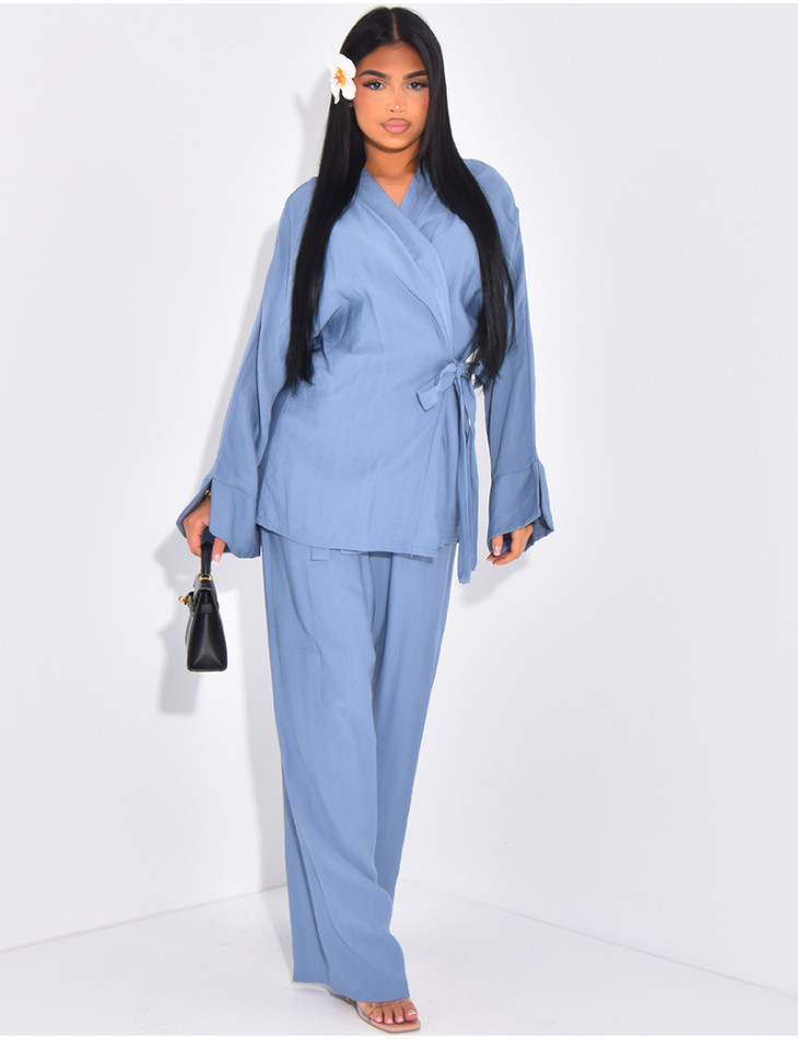 Kimono zum Binden und Hose