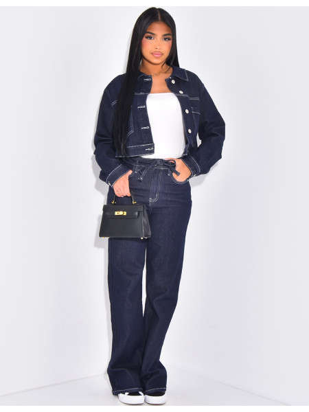 Grobe Jeans mit breitem Schnitt