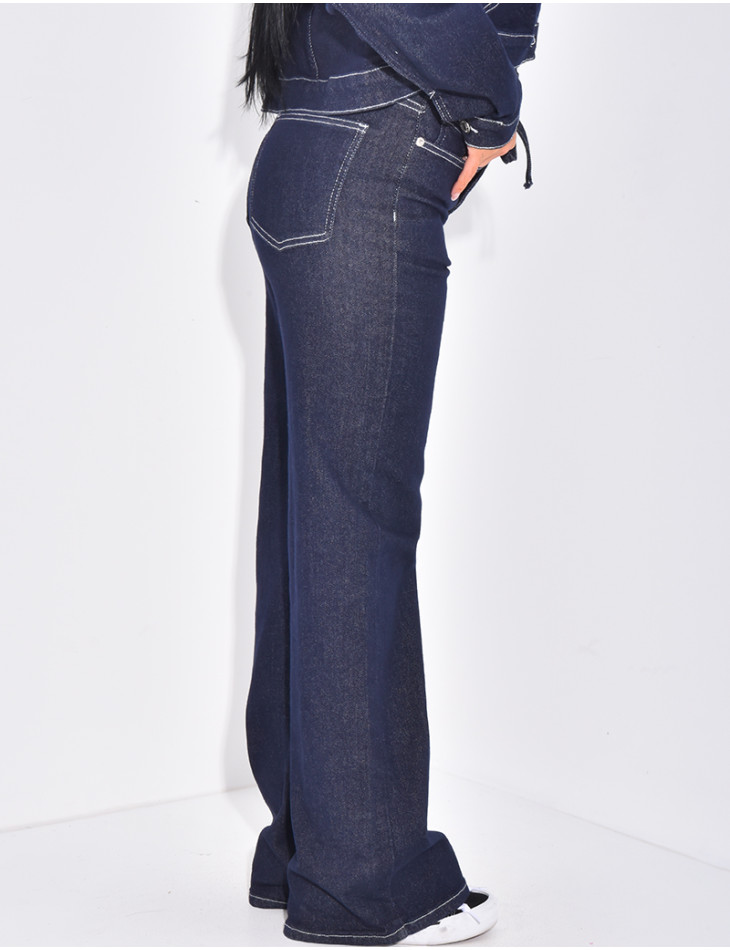 Grobe Jeans mit breitem Schnitt