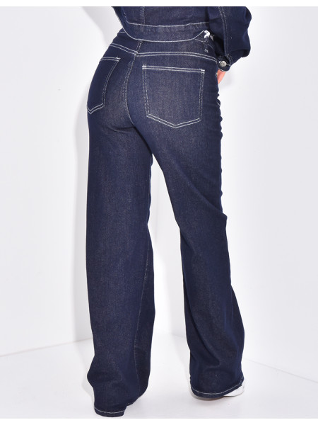 Grobe Jeans mit breitem Schnitt