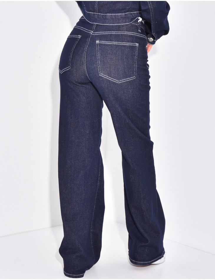 Grobe Jeans mit breitem Schnitt